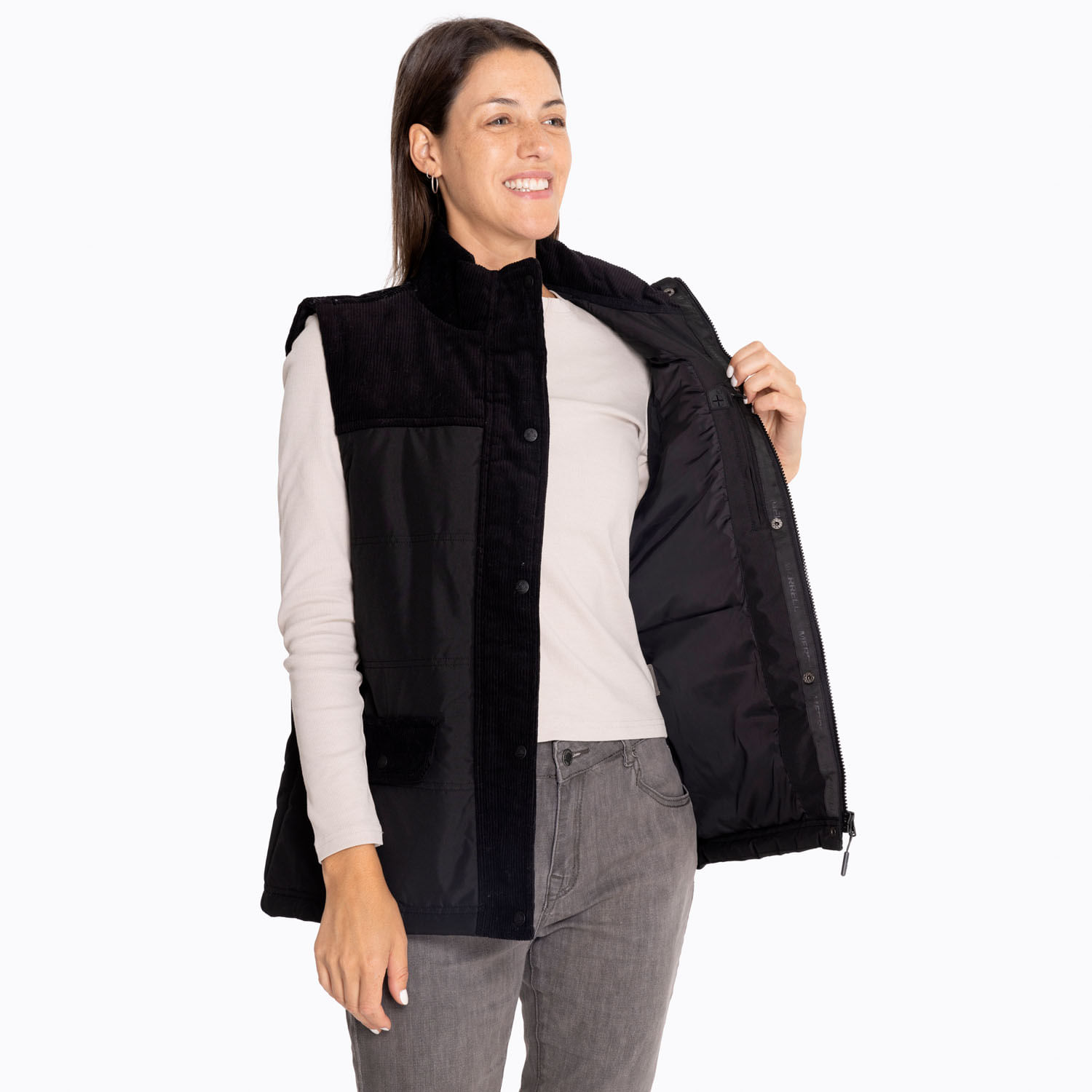 Parka Sin Mangas Mujer Lava Negro Merrell