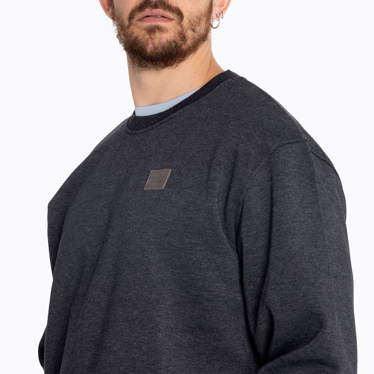 Poleron Hombre Crew Neck Negro Merrell