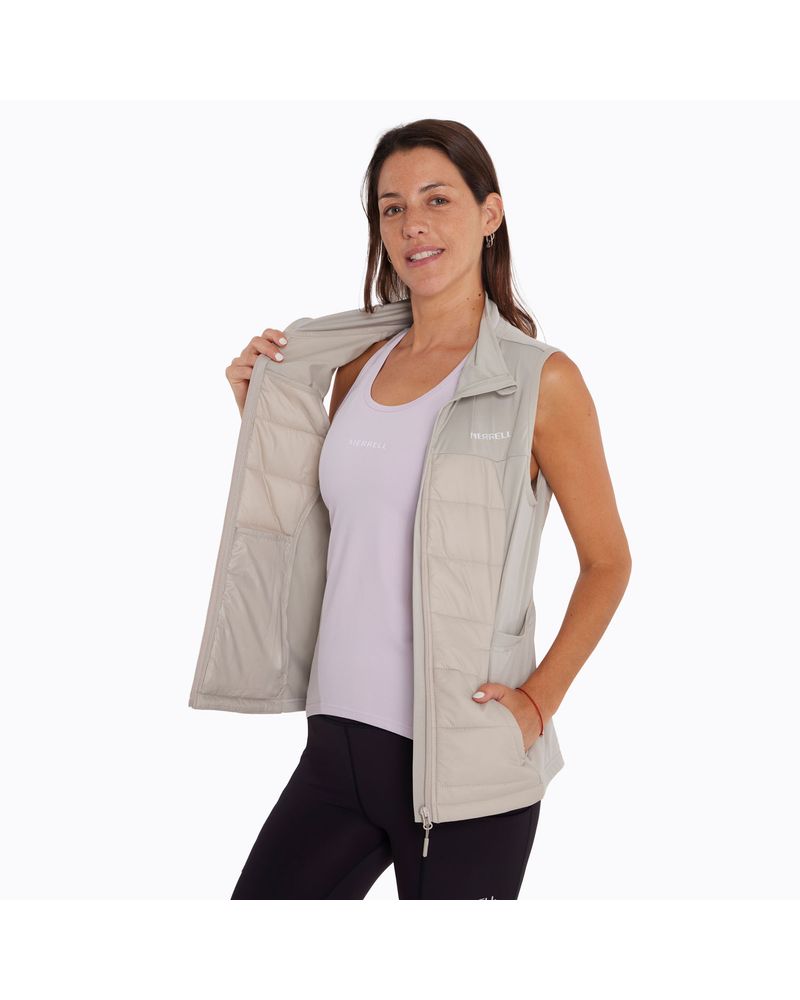 Parka-Sin-Mangas-Mujer-Sweatshirt-Beige-Merrell