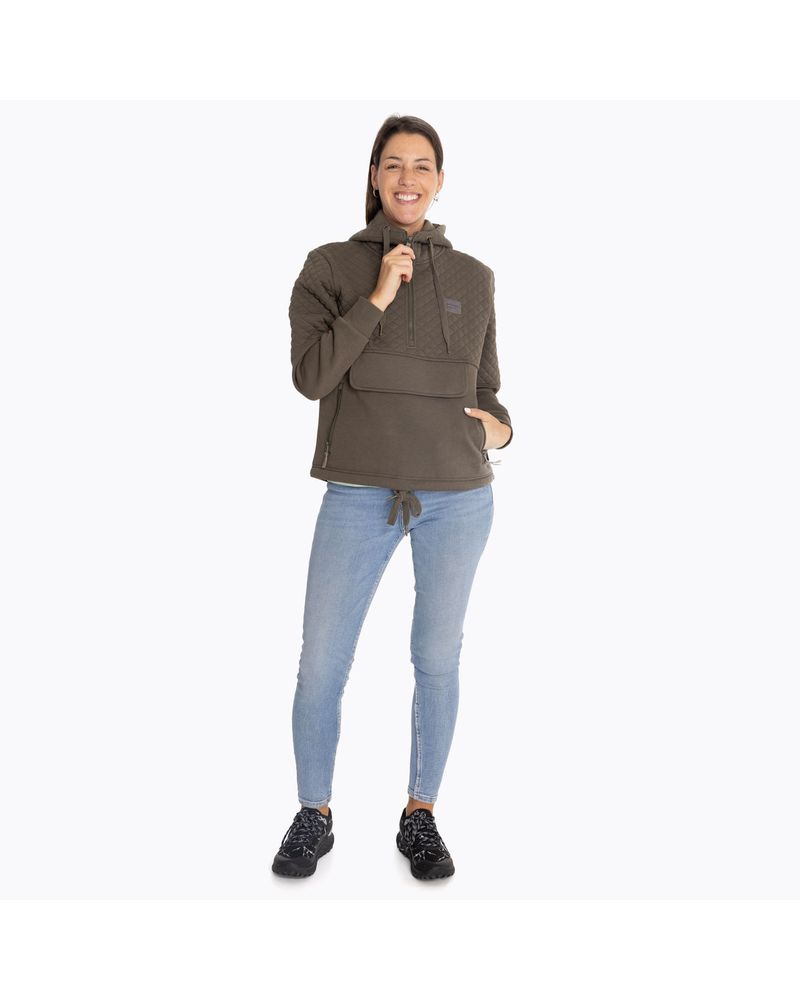Poleron-Mujer-Spencer-Sweatshirt-Oliva-Merrell