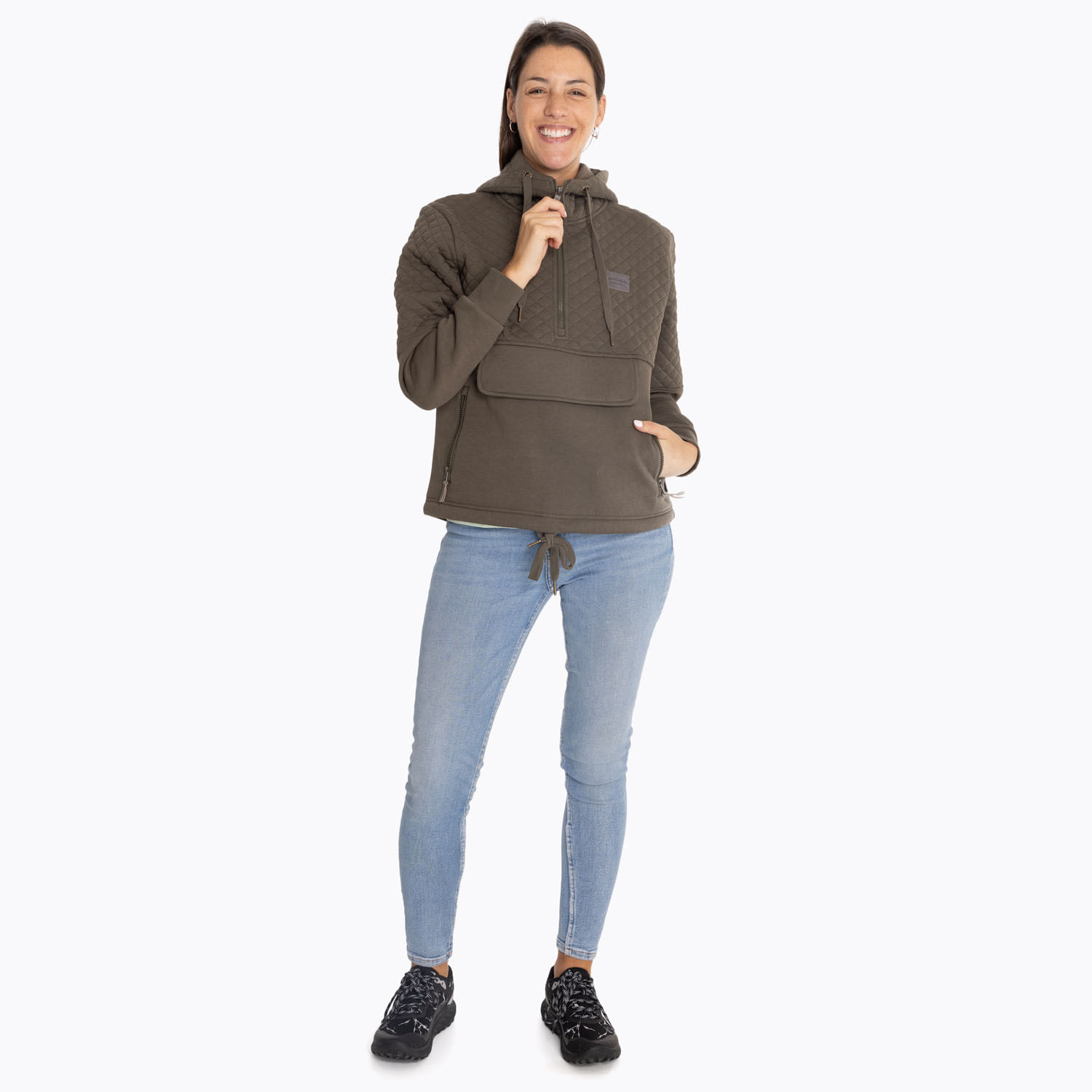 Poleron Mujer Spencer Sweatshirt Oliva Merrell