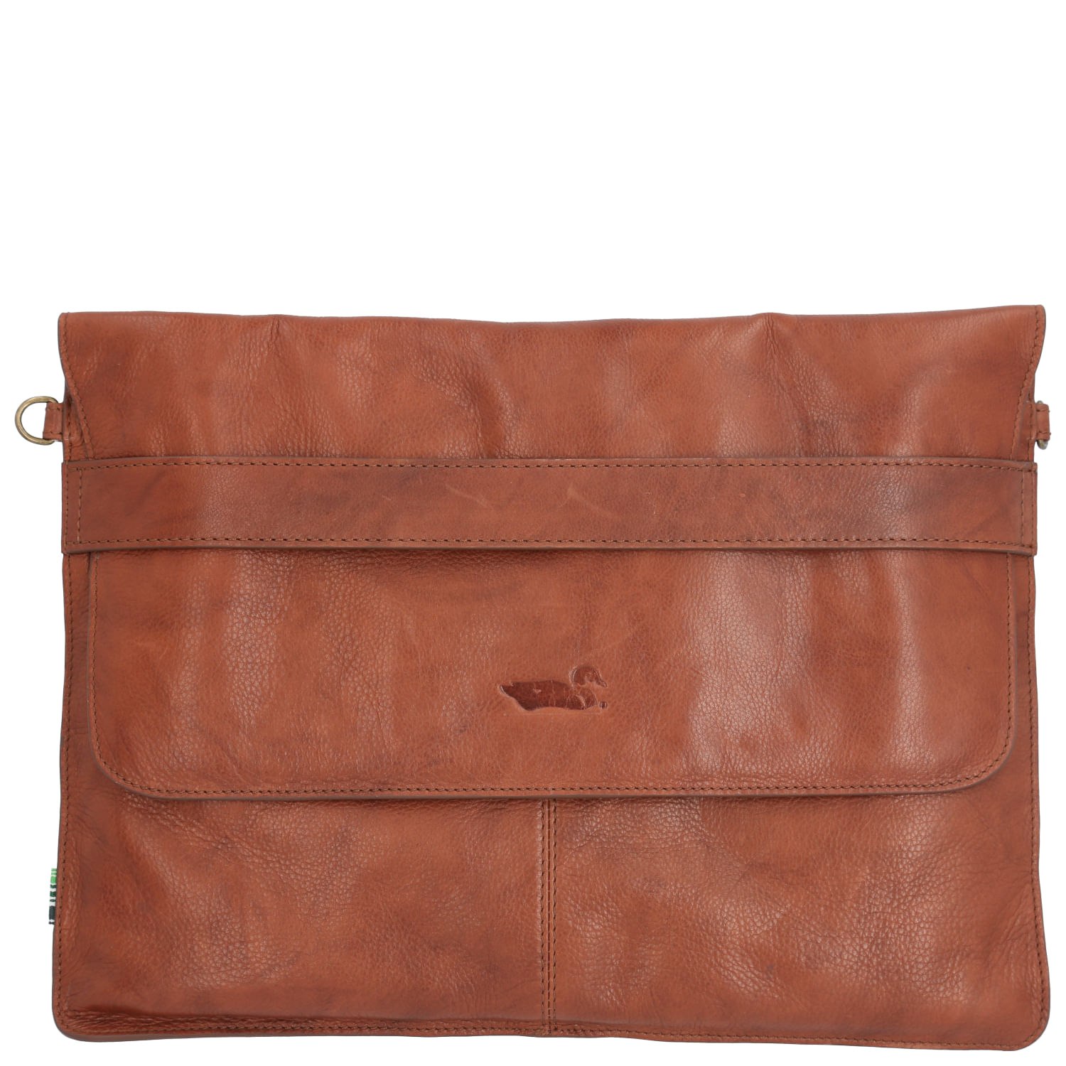 Maletín Cuero Unisex AQ S Flap Notebook Café Rockford