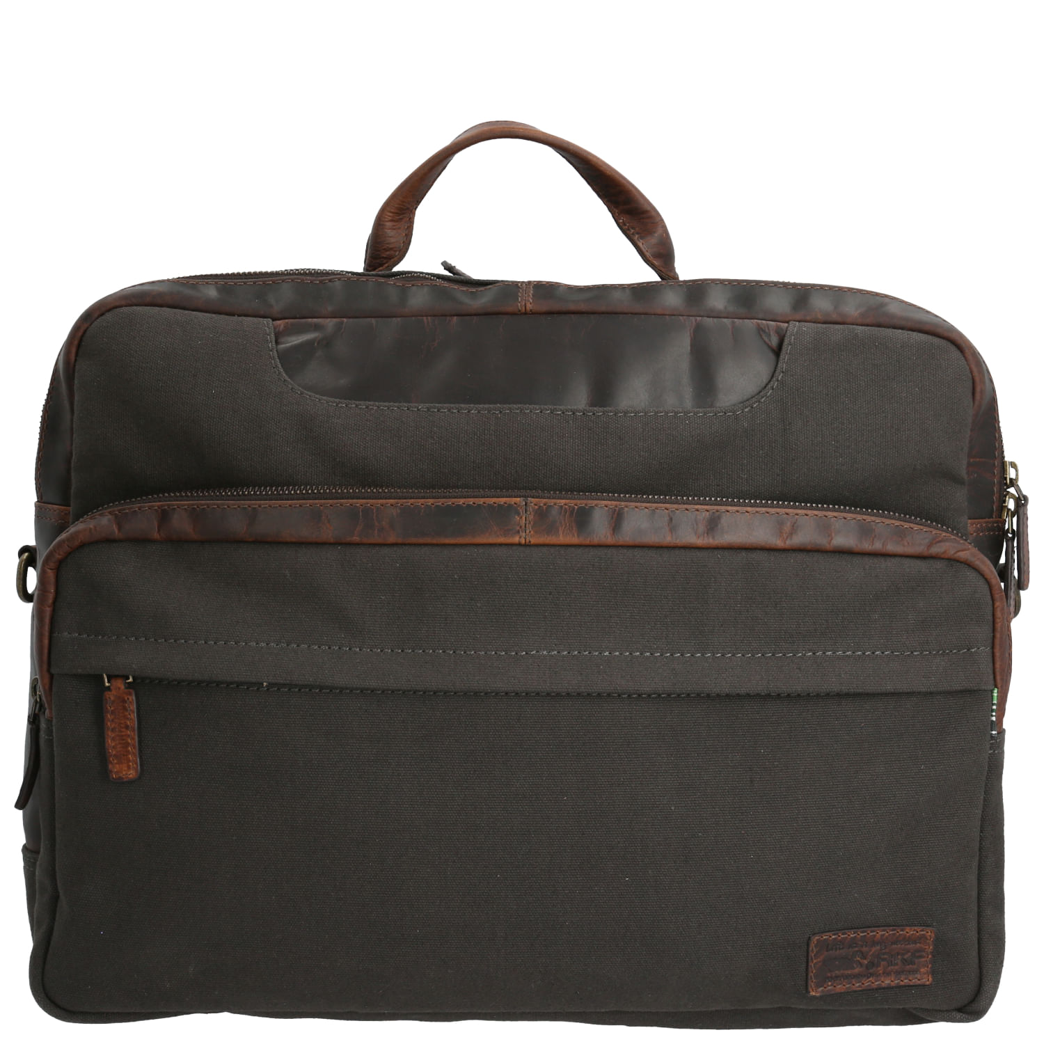 Maletín Canvas Reciclado Hombre RCY Leeds Bag Gris Rockford