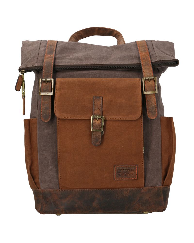 Mochila-Canvas-Cuero-Unisex-WX-Merr-Back-Cafe-Rockford