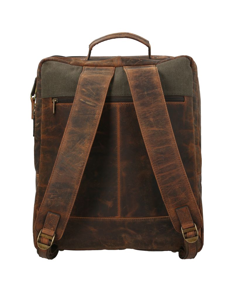 Mochila-Canvas-Cuero-Hombre-WX-Merr-BackPack-Verde-Rockford