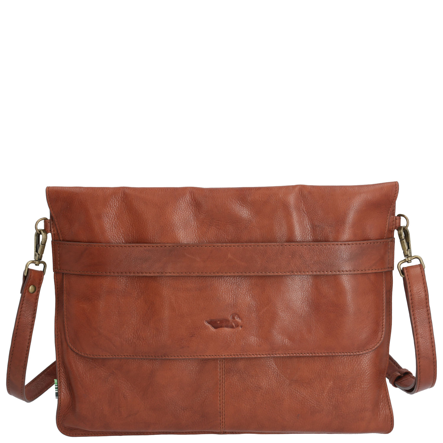 Maletín Cuero Unisex AQ S Flap Notebook Café Rockford