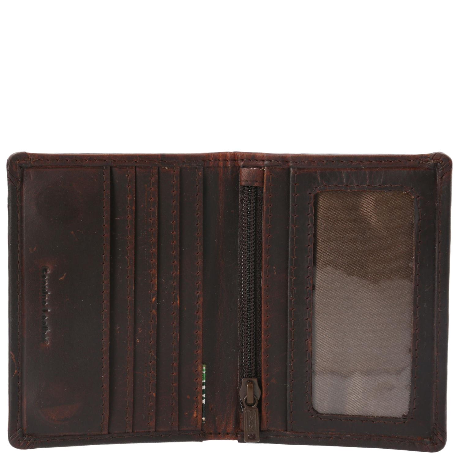 Billetera Cuero Hombre TC Bifold Magnet Café Rockford