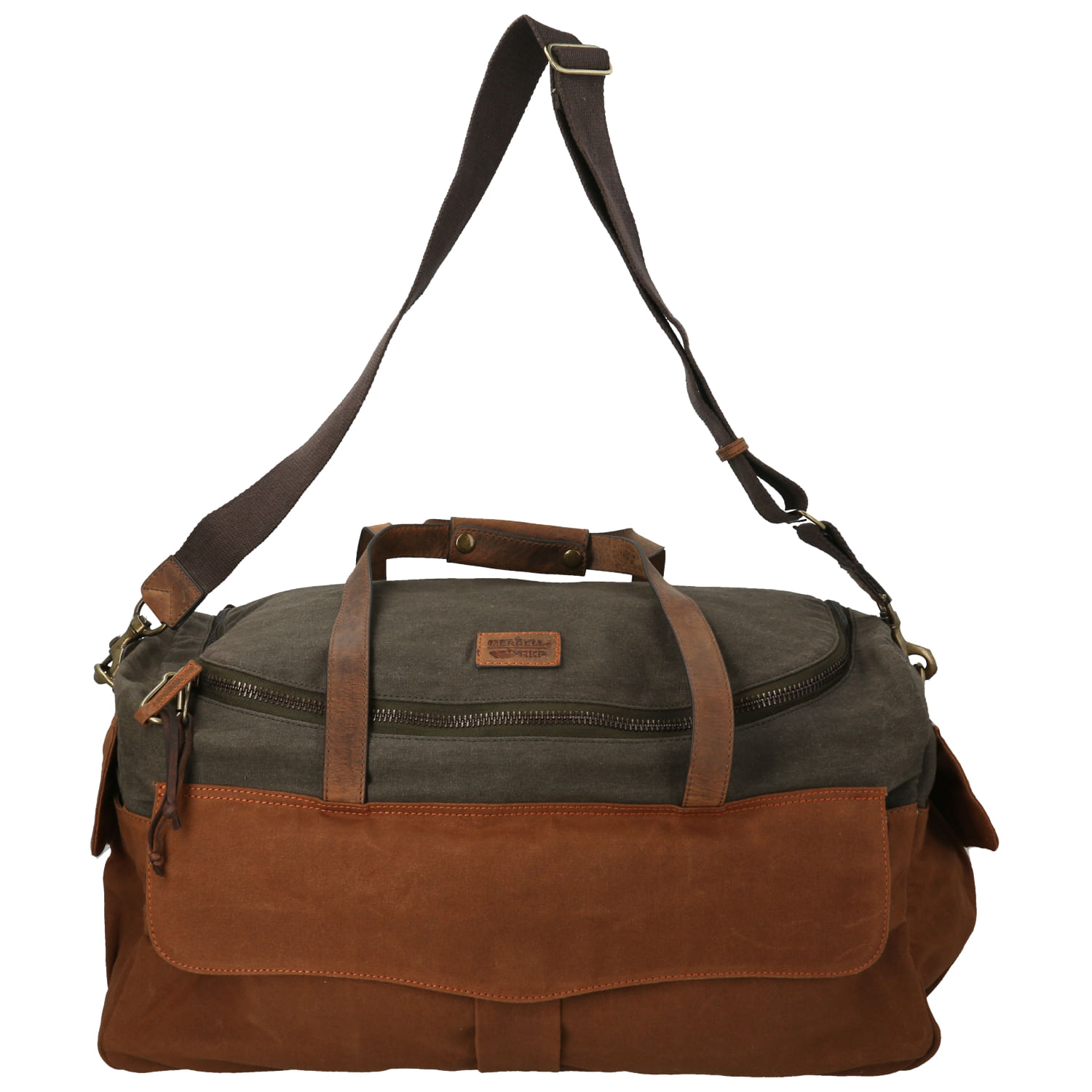 Bolso Canvas/Cuero Unisex WX Merr Travel Verde Rockford