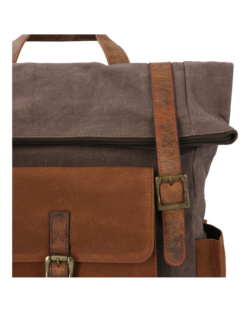 Mochila-Canvas-Cuero-Unisex-WX-Merr-Back-Cafe-Rockford