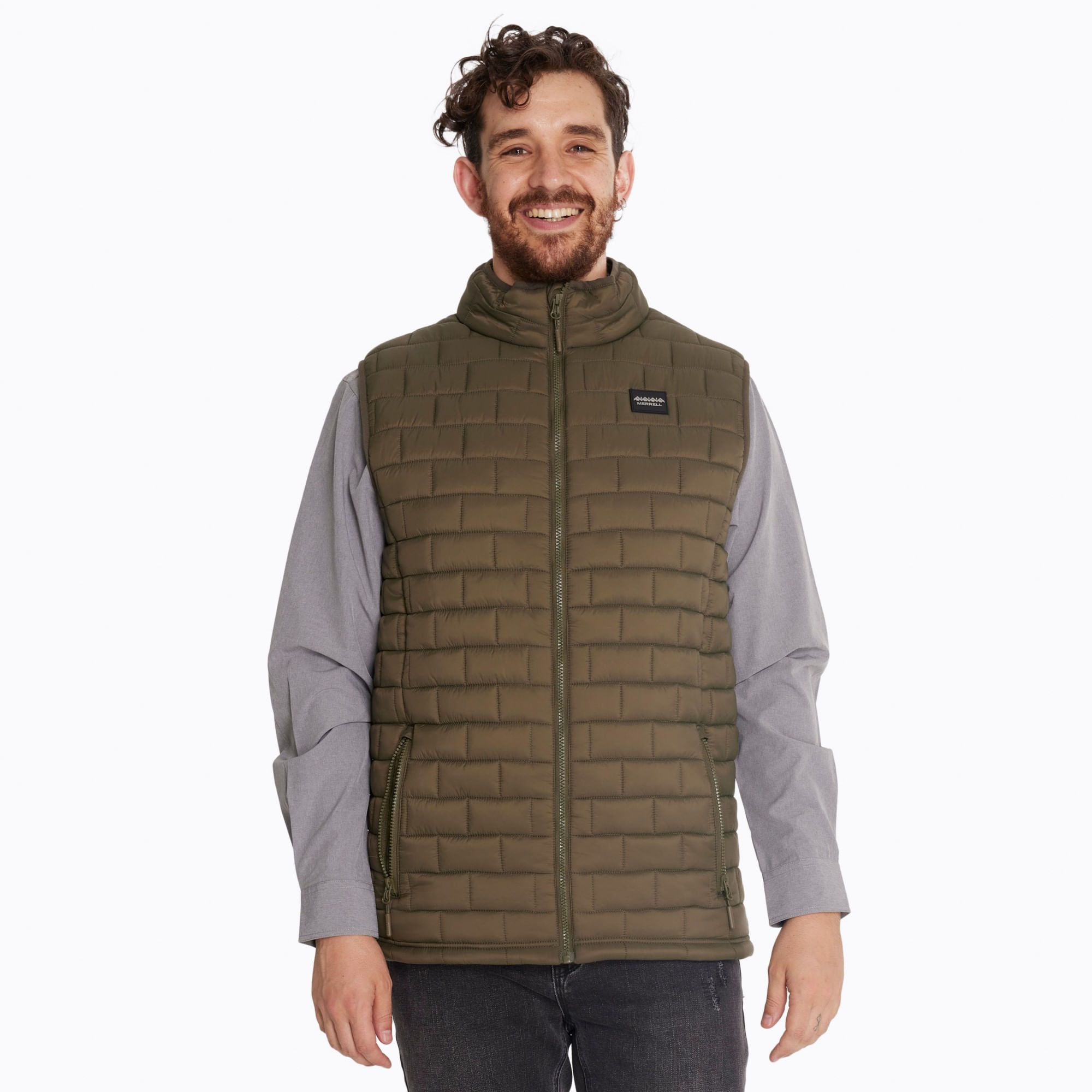 Parka Sin Mangas Hombre Vest Oliva Merrell