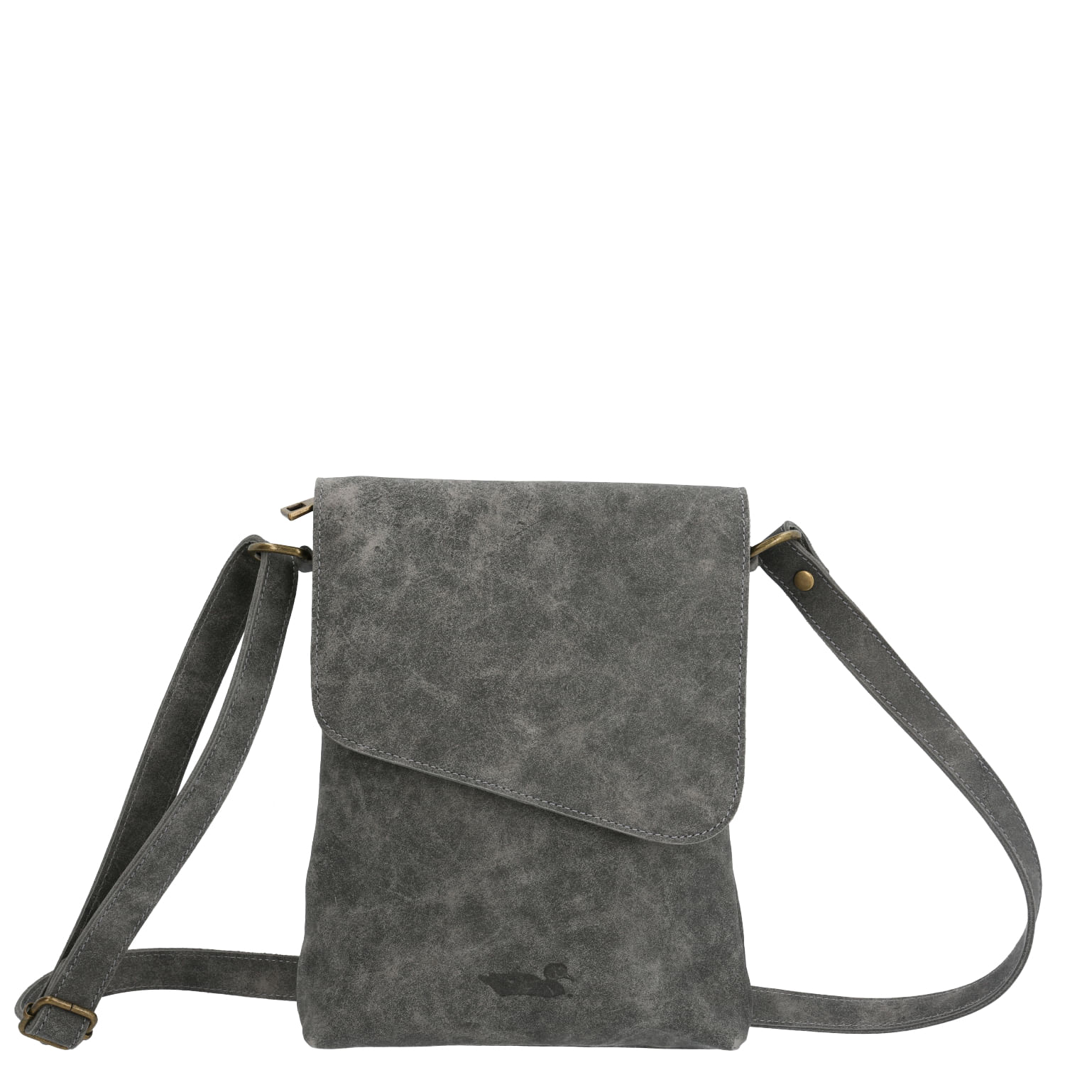 Cartera Cuero Mujer Arya Cross Gris Rockford