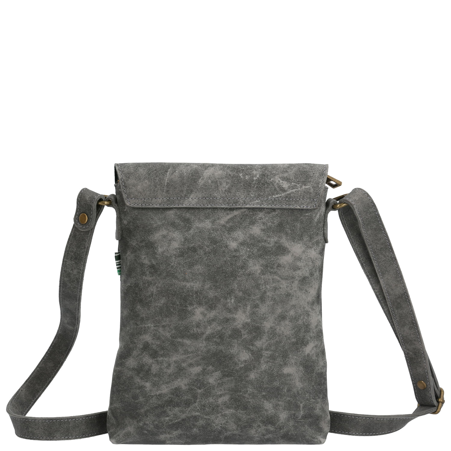 Cartera Cuero Mujer Arya Cross Gris Rockford