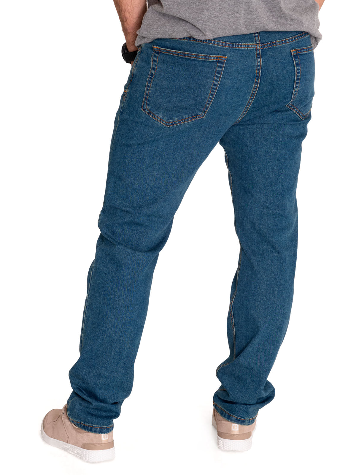 Jeans Denim Hombre Triblend Stretch Denim Skinny Gris Cat