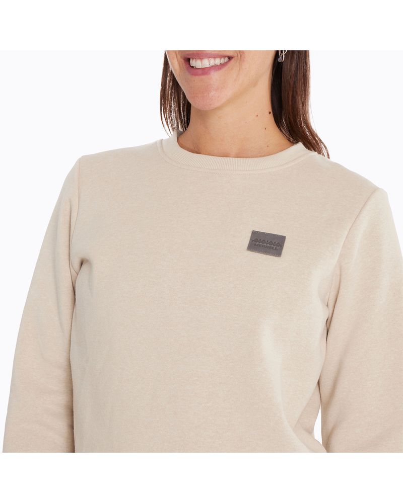 Poleron-Mujer-Crew-Neck-Beige-Merrell