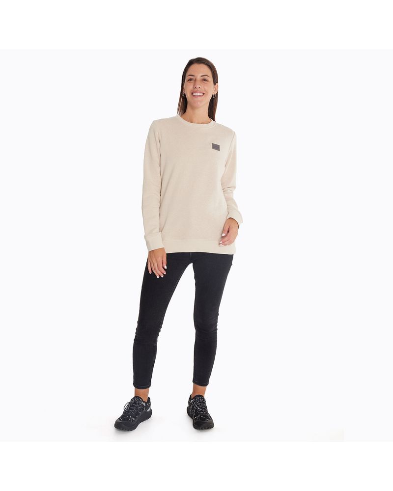 Poleron-Mujer-Crew-Neck-Beige-Merrell