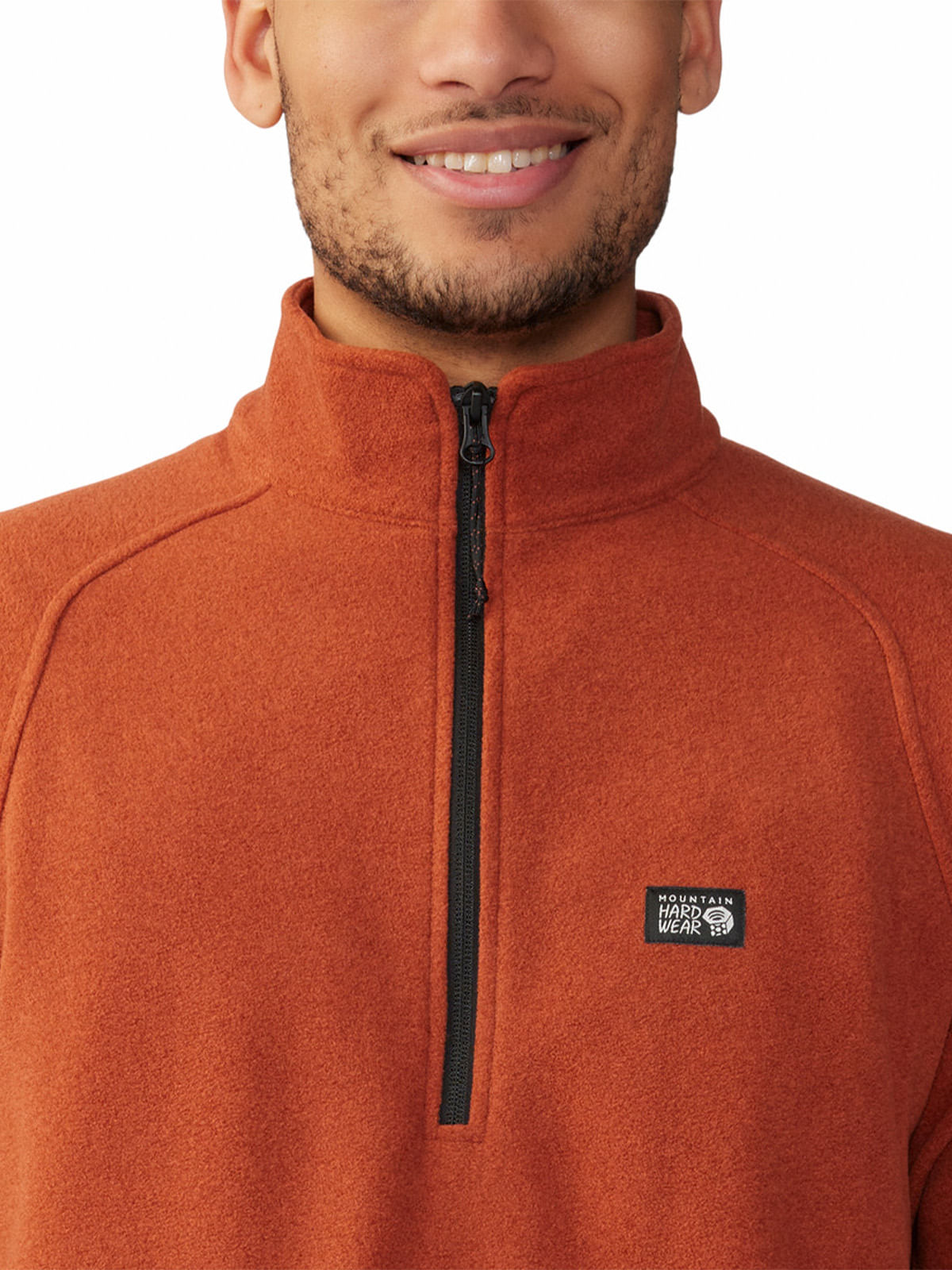 Polar Hombre Microchill¿ 1/4 Zip Naranjo