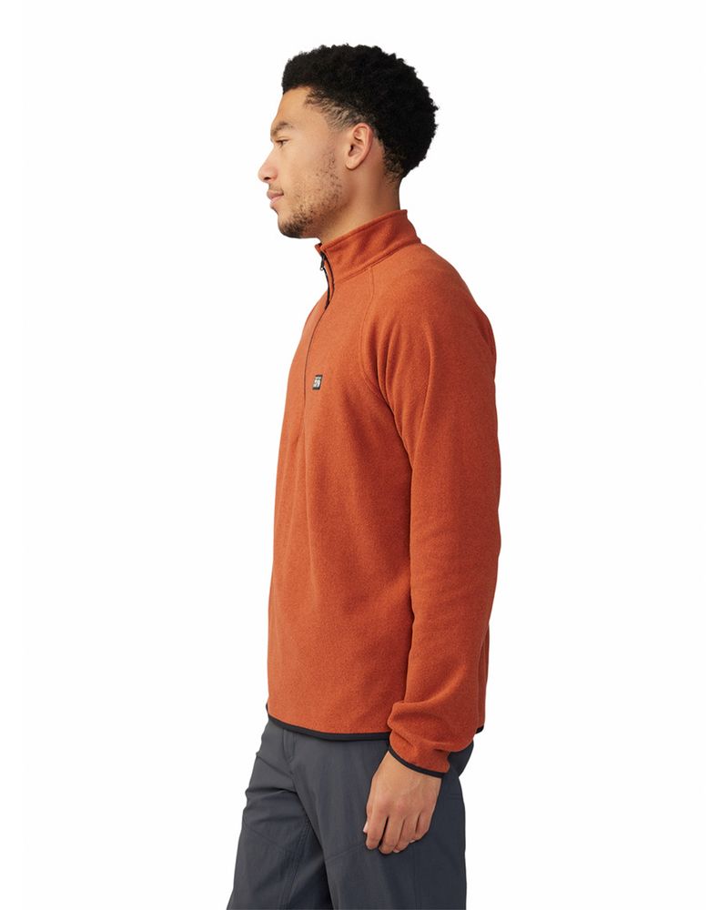 Polar-Hombre-Microchill¿-1-4-Zip-Naranjo
