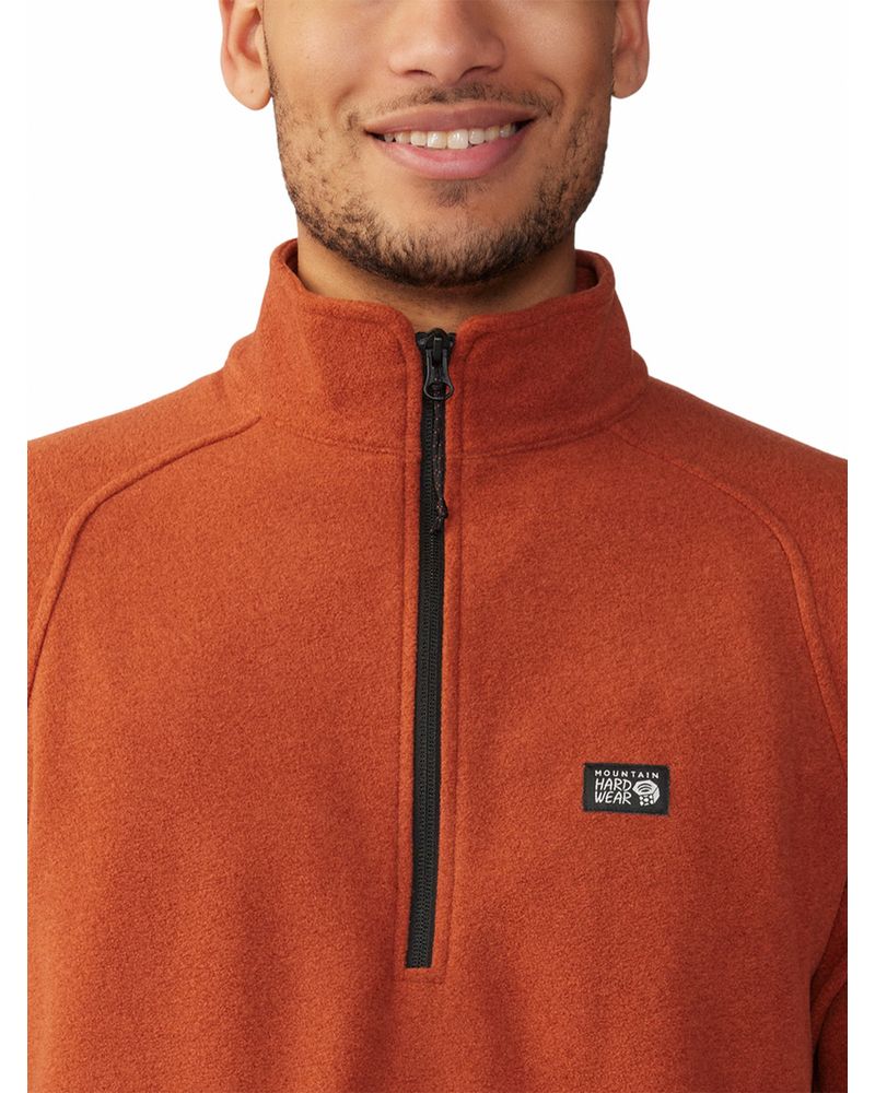 Polar-Hombre-Microchill¿-1-4-Zip-Naranjo