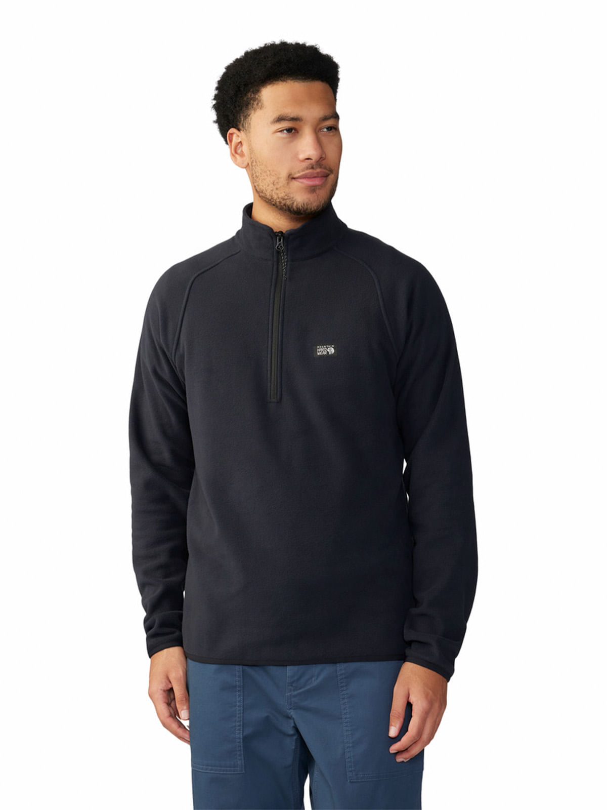 Polar Hombre Microchill¿ 1/4 Zip Negro