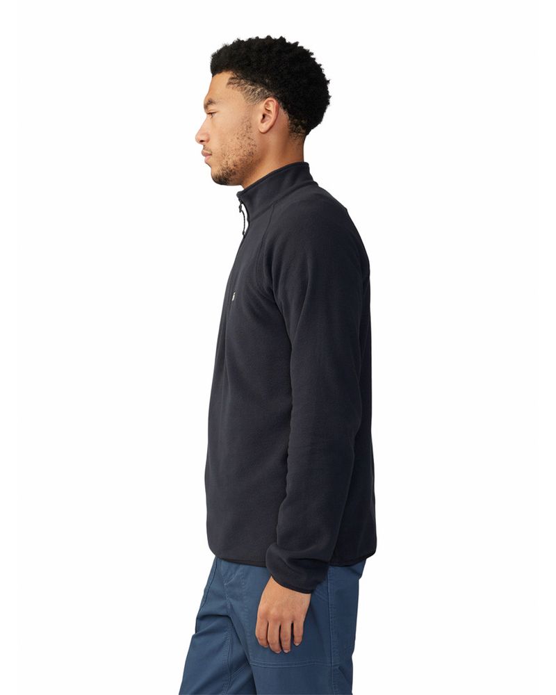 Polar-Hombre-Microchill¿-1-4-Zip-Negro