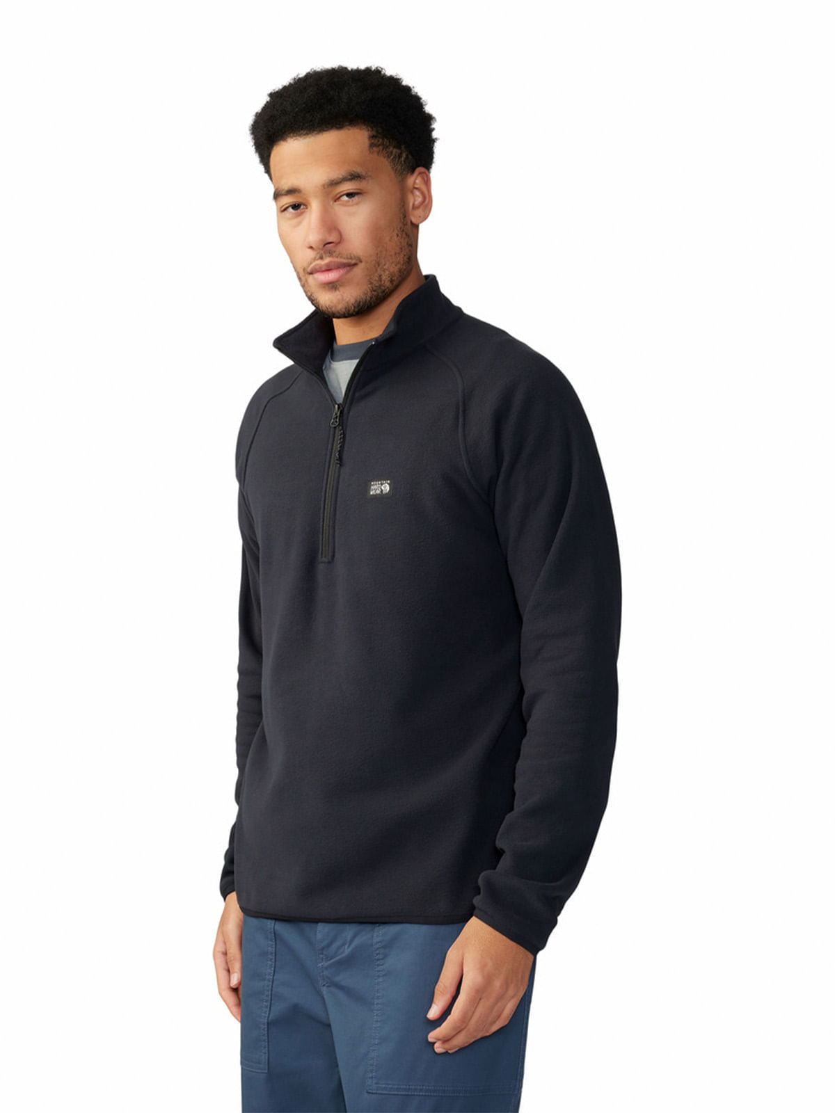 Polar Hombre Microchill¿ 1/4 Zip Negro