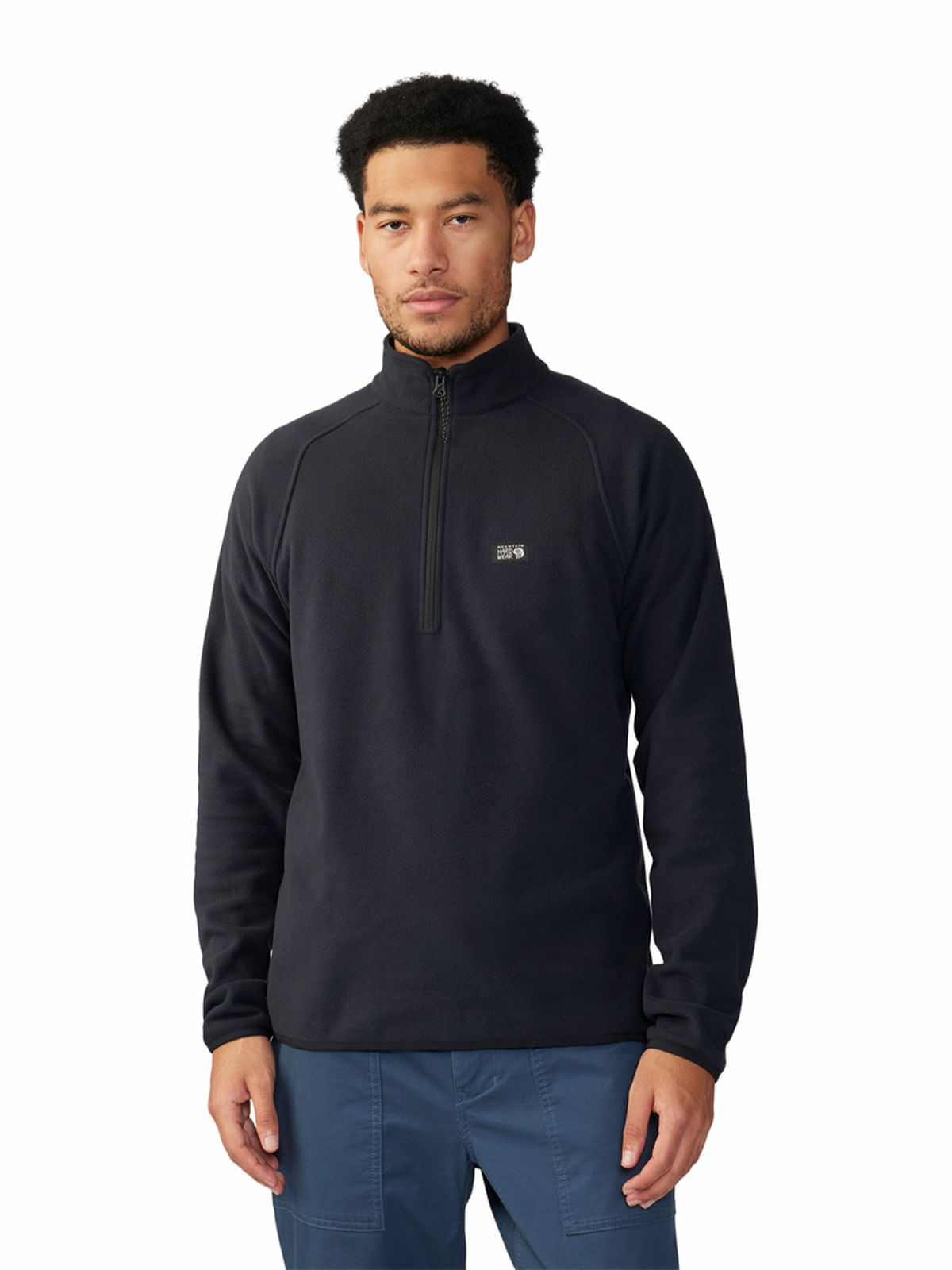 Polar Hombre Microchill¿ 1/4 Zip Negro