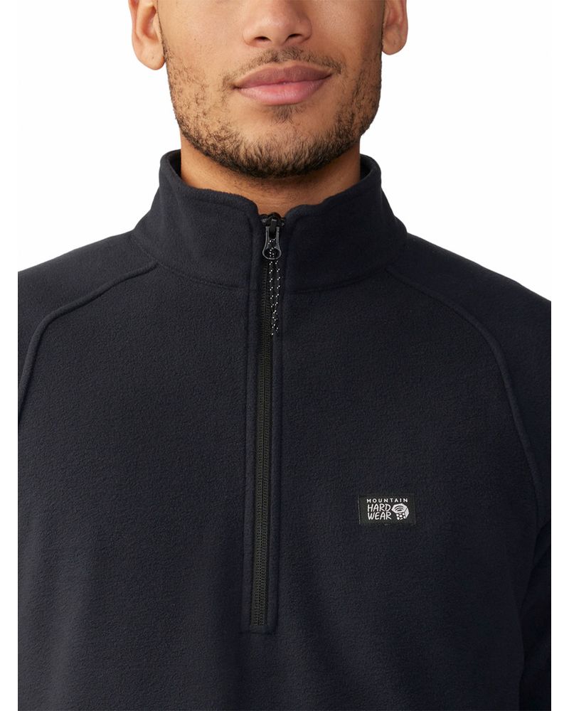 Polar-Hombre-Microchill¿-1-4-Zip-Negro