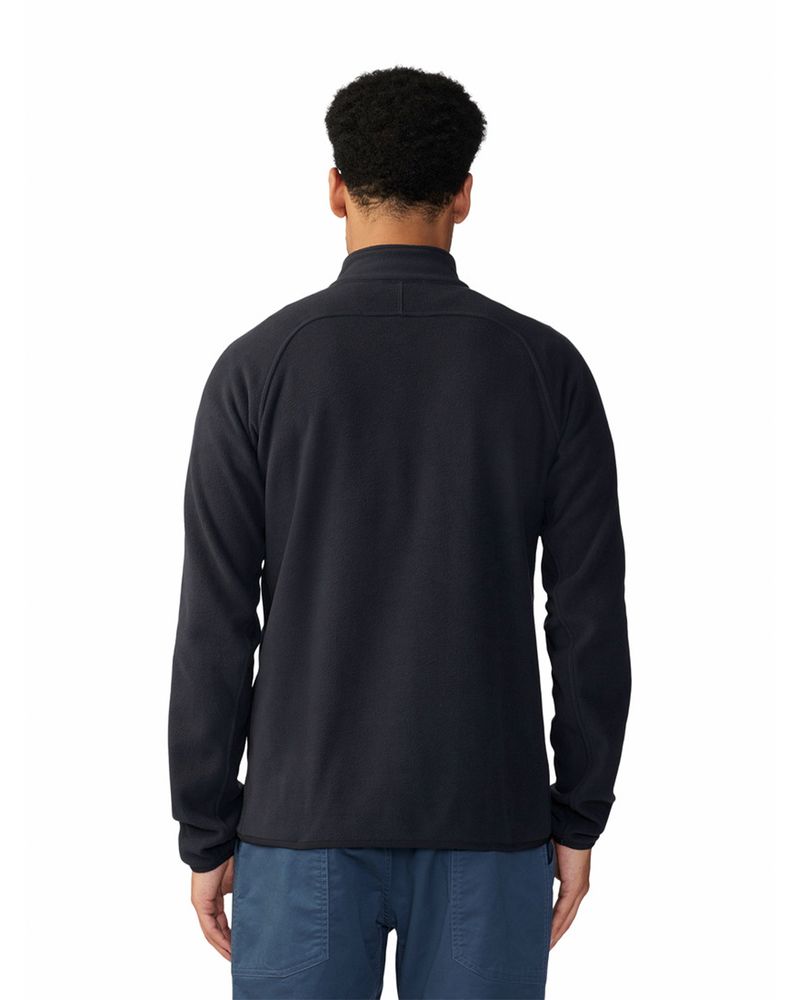 Polar-Hombre-Microchill¿-1-4-Zip-Negro