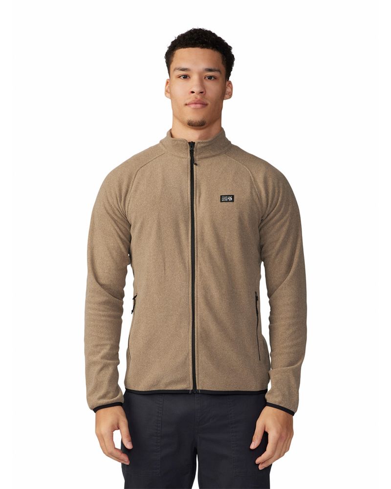 Polar-Hombre-Microchill¿-Full-Zip-Beige