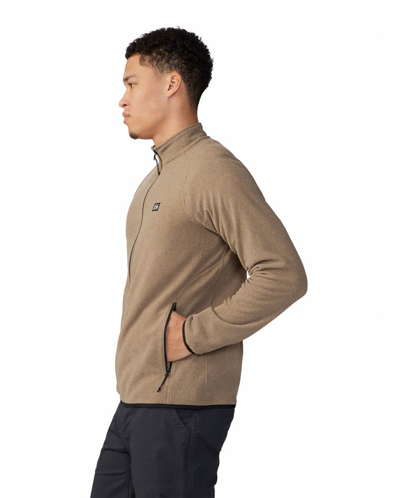 Polar-Hombre-Microchill¿-Full-Zip-Beige