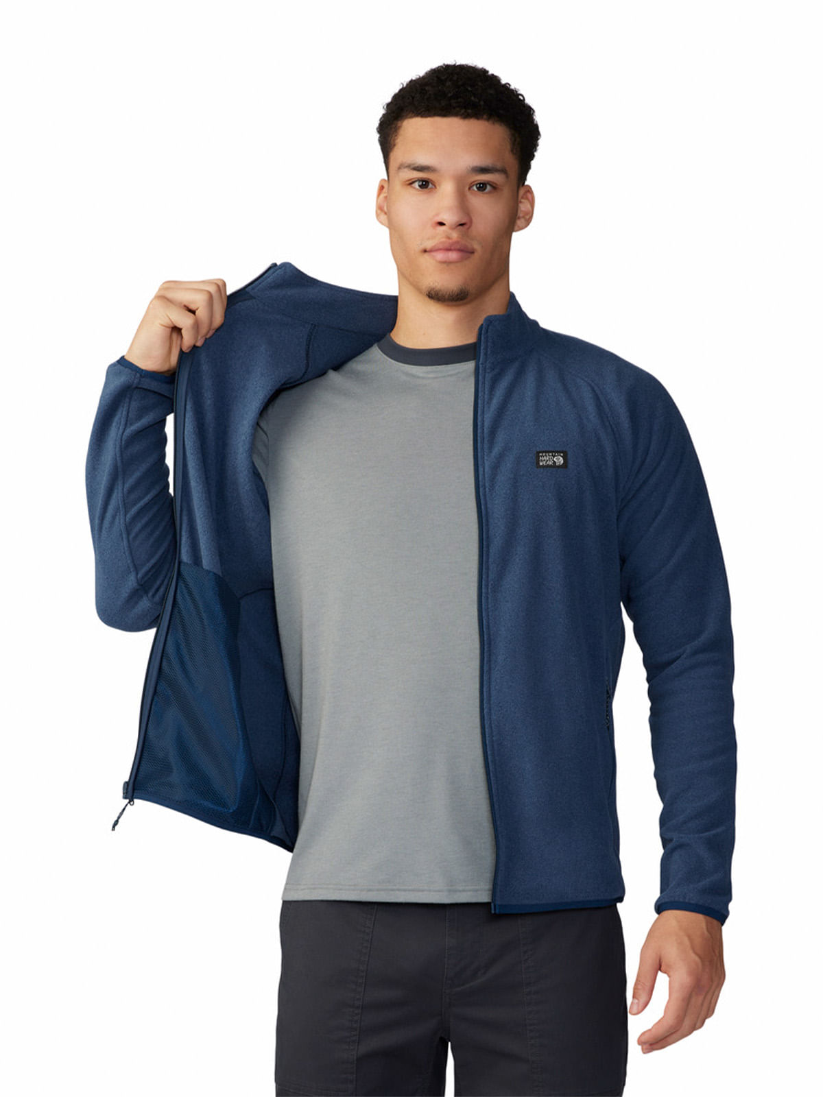 Polar Hombre Microchill¿ Full Zip Azul