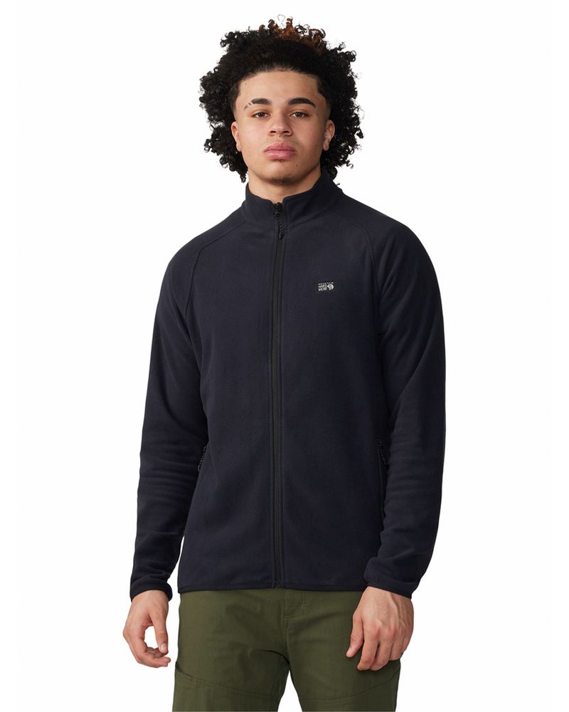 Polar-Hombre-Microchill¿-Full-Zip-Negro