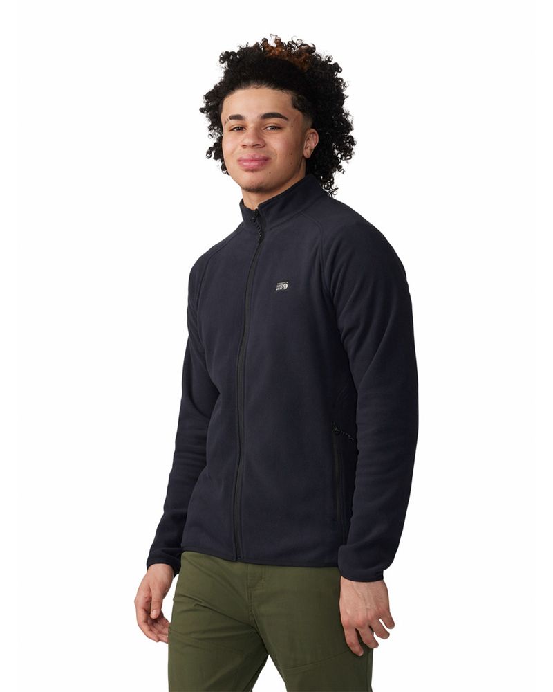 Polar-Hombre-Microchill¿-Full-Zip-Negro