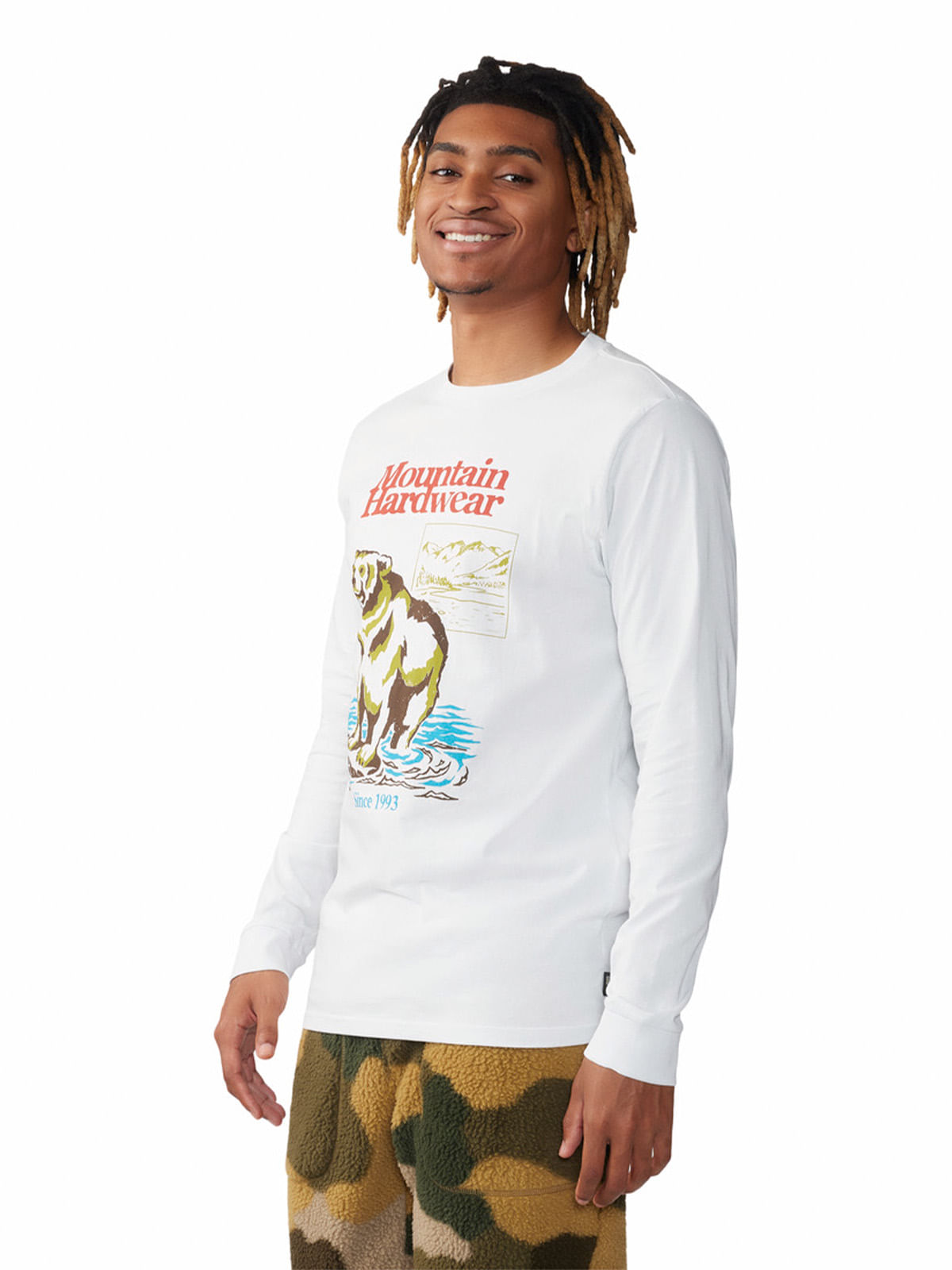 Polera Manga Larga Hombre River Bear¿ Gris