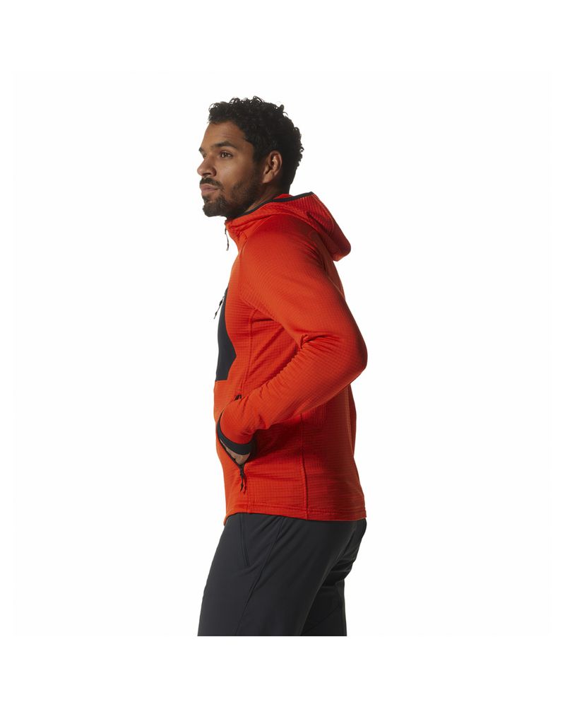 Polar-Hombre-Polartec®-Power-Grid¿-Full-Zip-Naranjo