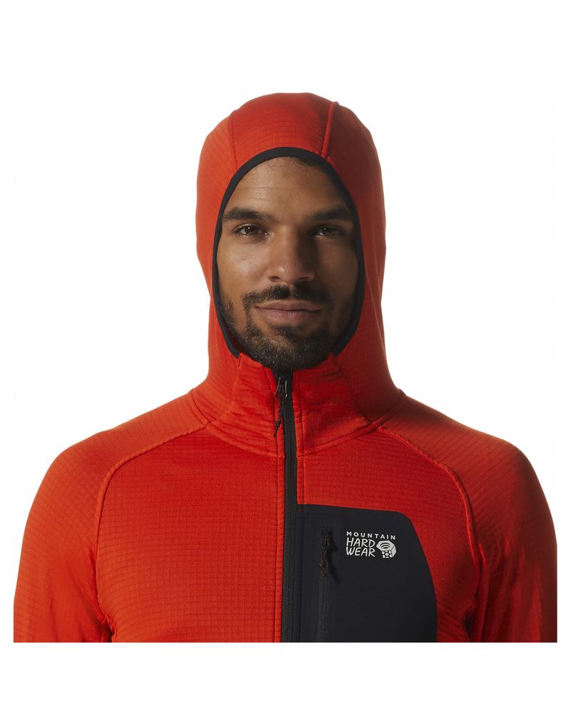 Polar-Hombre-Polartec®-Power-Grid¿-Full-Zip-Naranjo