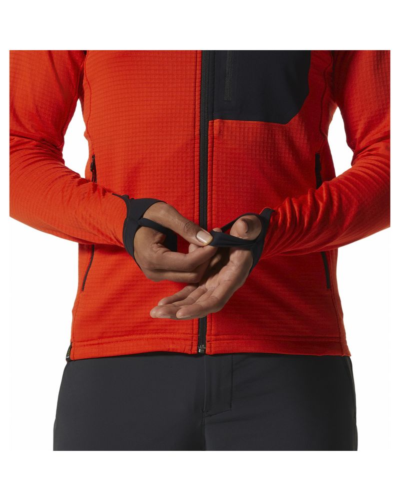 Polar-Hombre-Polartec®-Power-Grid¿-Full-Zip-Naranjo