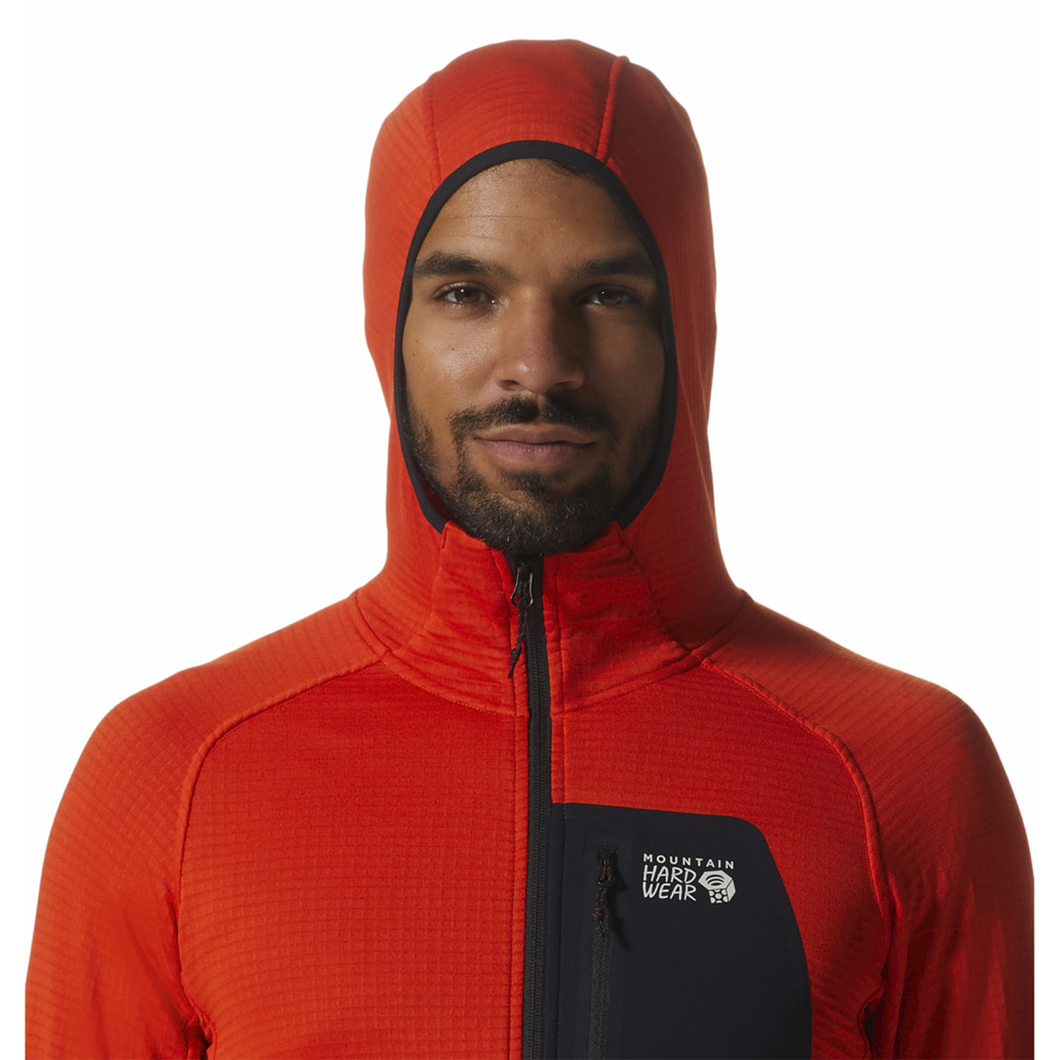 Polar Hombre Polartec® Power Grid¿ Full Zip Naranjo