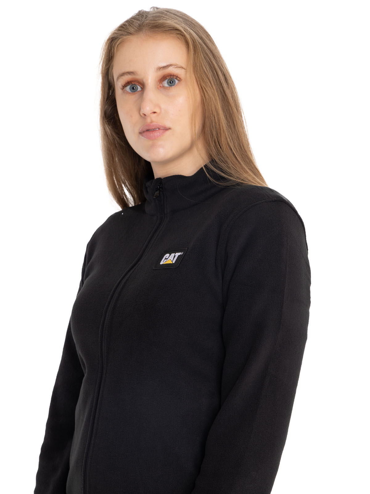 Polar Casual Mujer Women'S Microfleece Full Zip Negro Cat