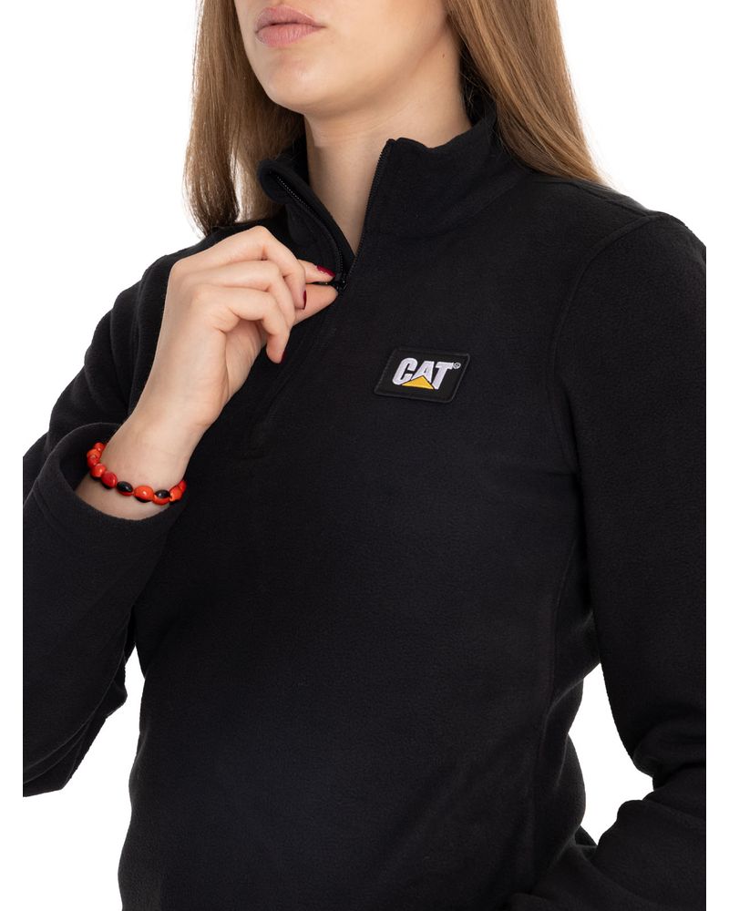 Polar-Casual-Mujer-Women-S-Microfleece-Full-Zip-Negro-Cat