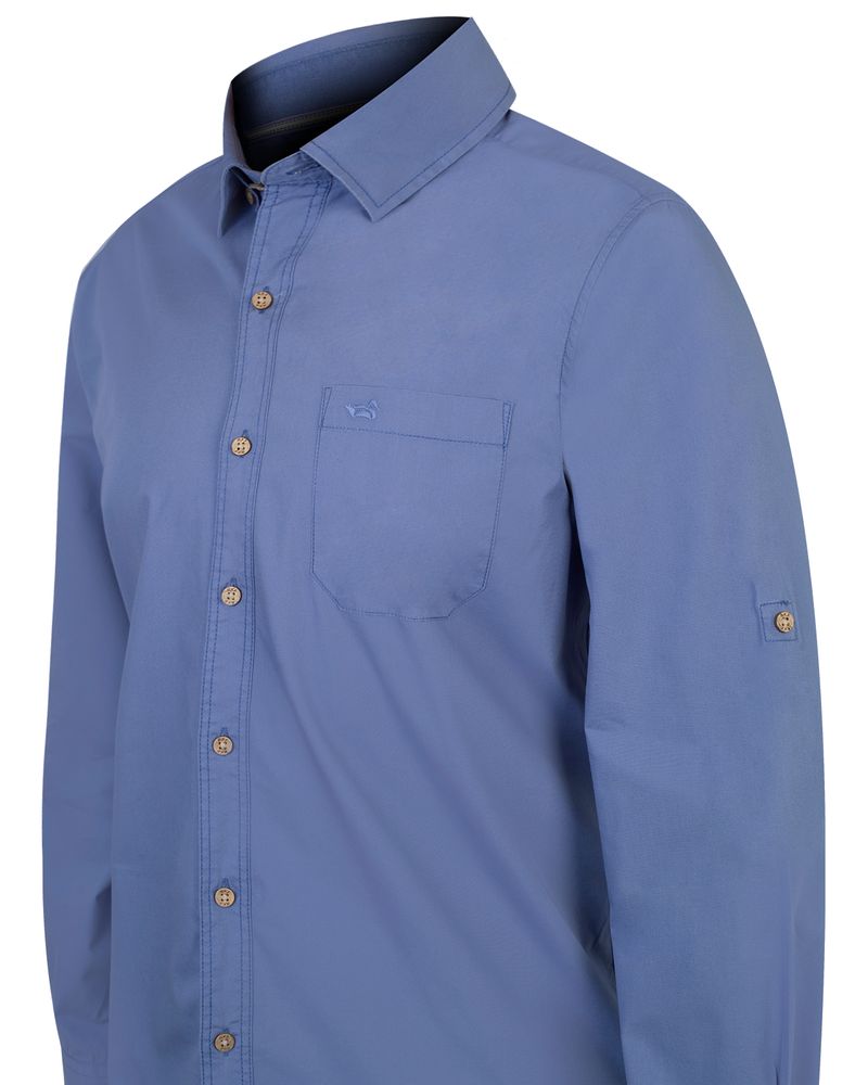 Camisa-Algodon-Organico-Hombre-Galiton-Azul-Rockford