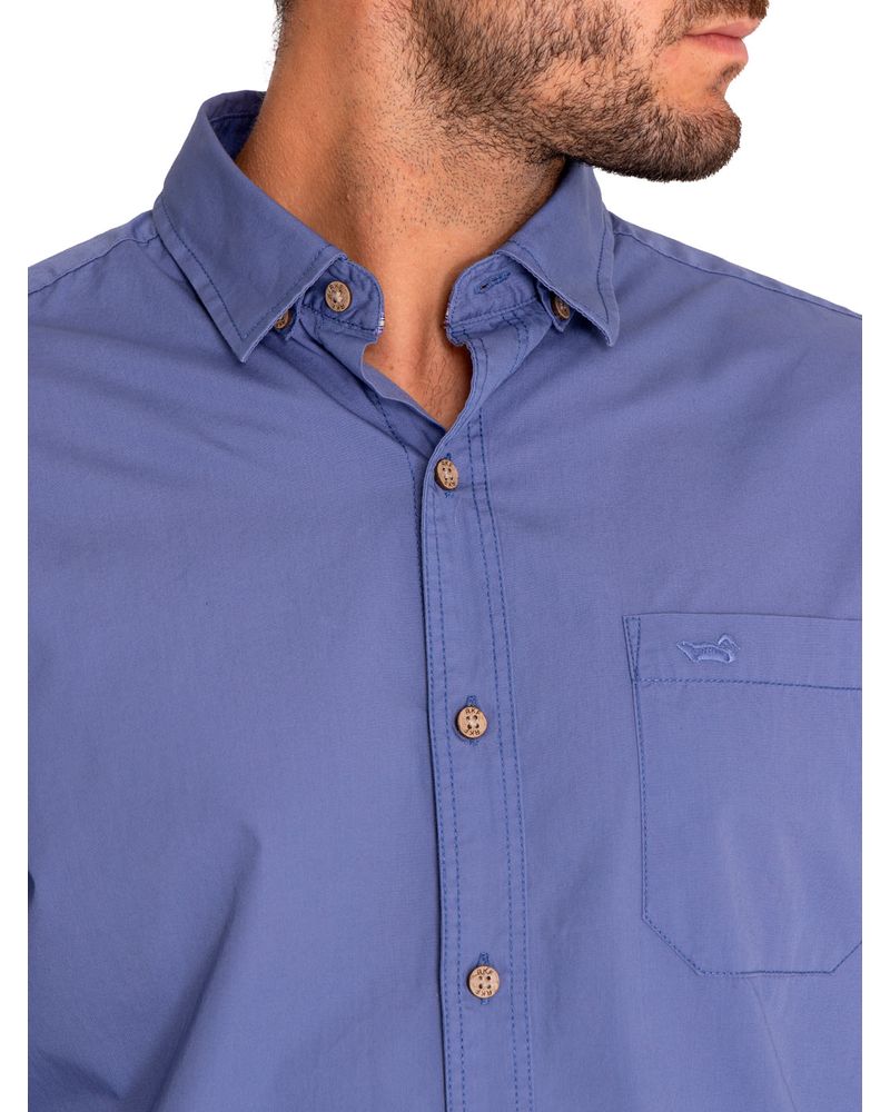 Camisa-Algodon-Organico-Hombre-Galiton-Azul-Rockford