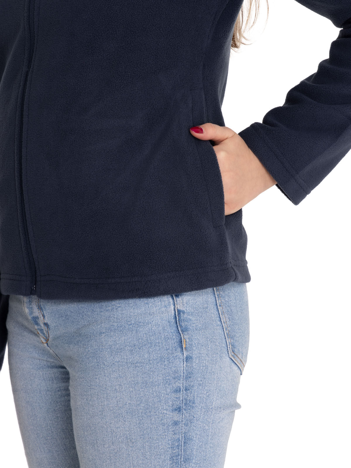 Polar Casual Mujer MICROFLEECE FULL ZIP AZUL CAT