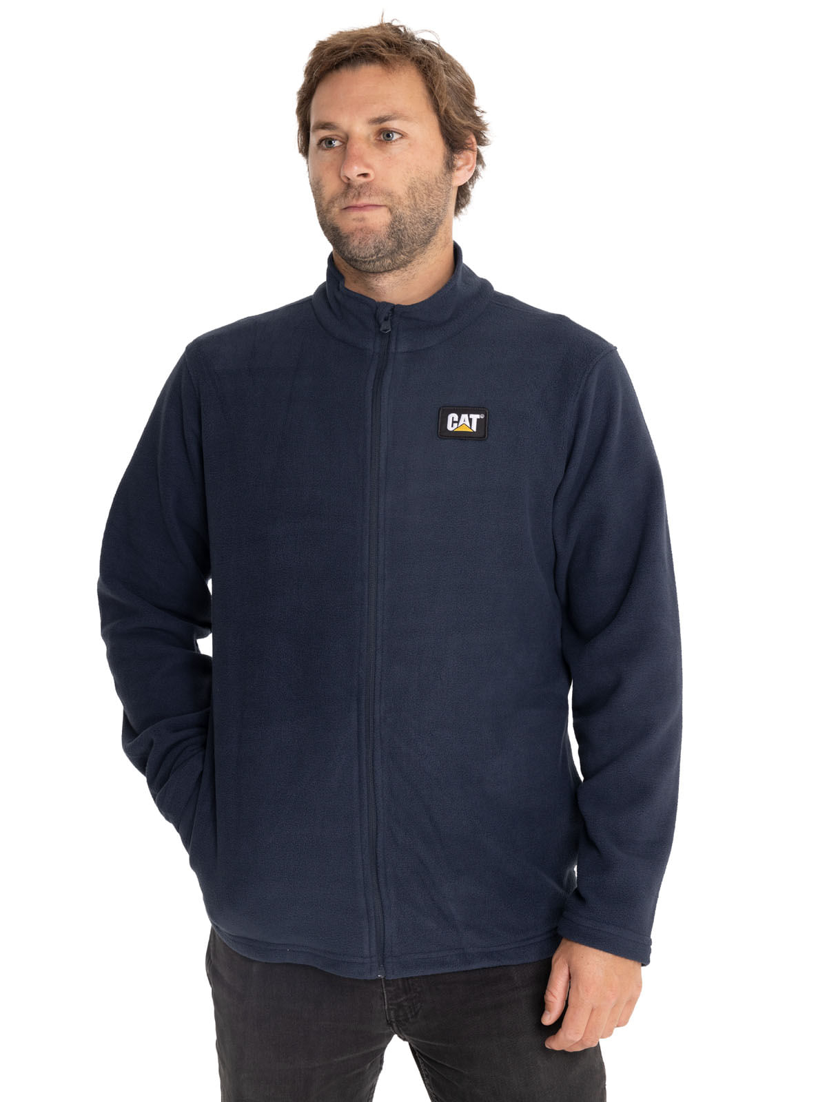 Polar Casual Hombre MICROFLEECE FULL ZIP AZUL CAT