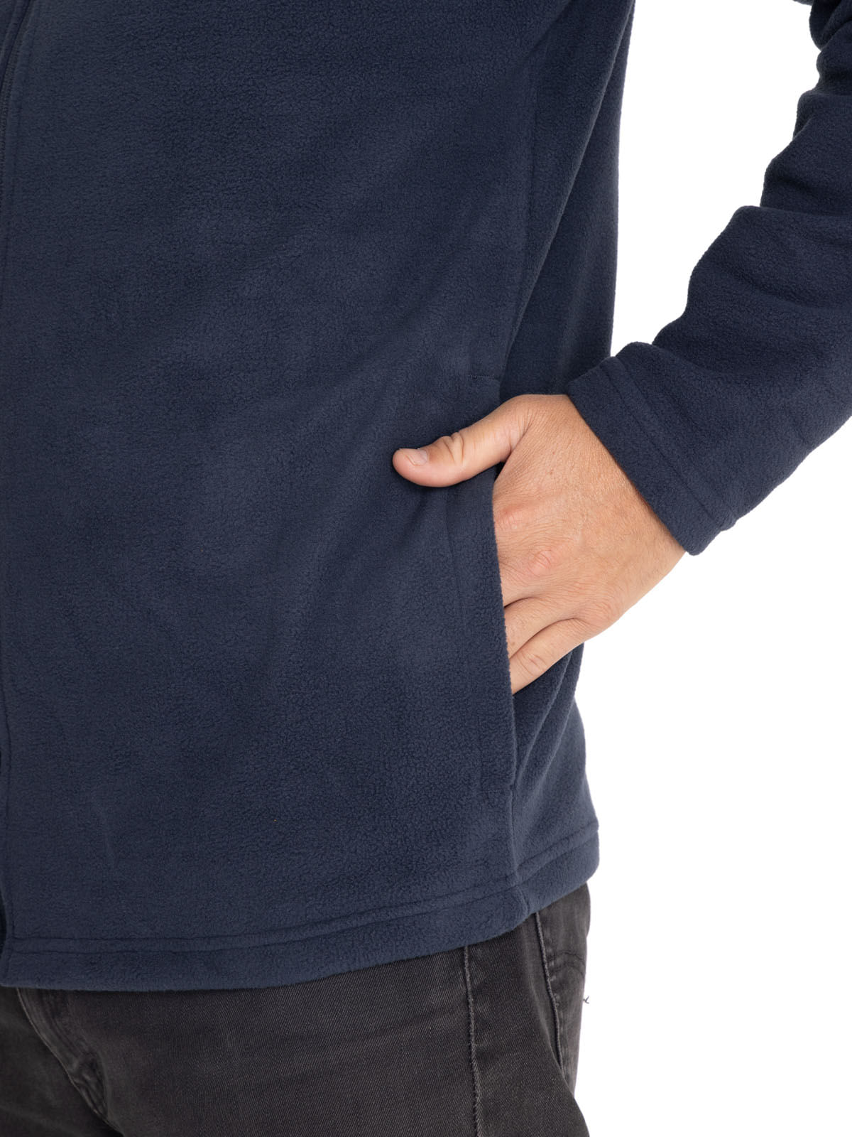 Polar Casual Hombre MICROFLEECE FULL ZIP AZUL CAT
