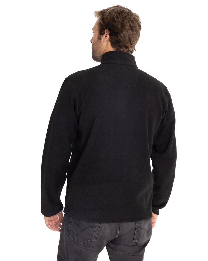 Polar-Casual-Hombre-MICROFLEECE-QUARTER-ZIP-NEGRO-CAT