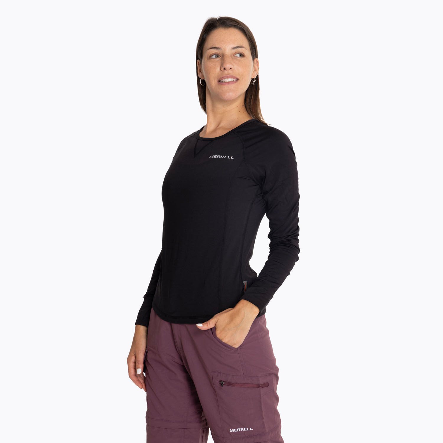 Primera Capa Mujer Top Sport Negro Merrell