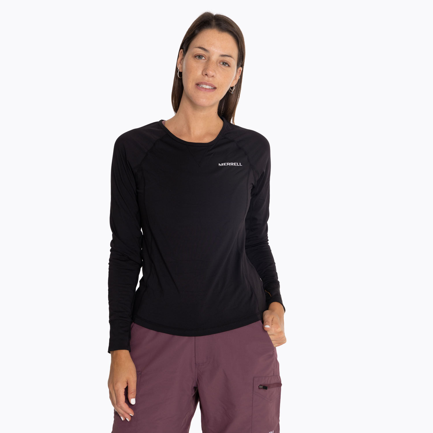 Primera Capa Top Mujer Top Fleece Negro Merrell