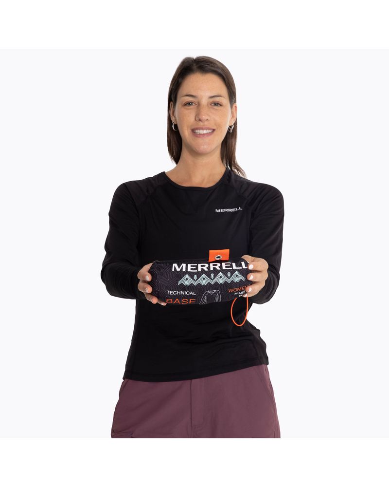 Primera-Capa-Top-Mujer-Top-Fleece-Negro-Merrell
