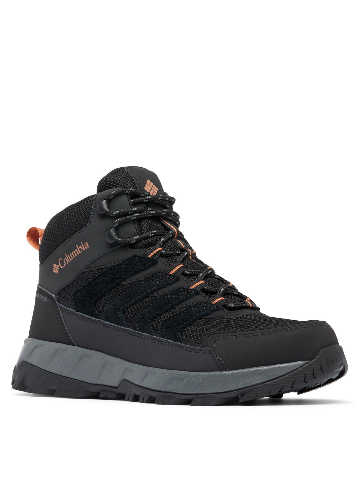 Botín Hombre Strata Trail Mid Wp Negro Columbia